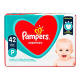 Fralda Infantil Pampers Supersec Mega 5 A 8 Kg P 42 Unidades