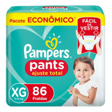 Fralda Pampers Pants Ajuste Total Max Xg 86 Unidades