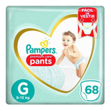 Fralda Pampers Premium Care Pants Top Tamanho G 68 Unidades