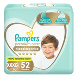 Fralda Pampers Premium Care Xxxg 52 Unidades