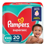 Fralda Pampers Supersec Tamanho Xxg 20 Unidades