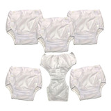 Fralda Plastica Bebê Ecológica Enxuta Reutilizável Kit 6und