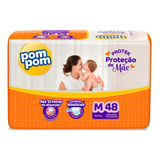Fralda Pom Pom Derma Protek Mega M 48 Unidades
