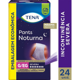 Fralda Tena Pants Noturna - Tamanho: G/eg - Com 24 Unidades