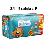 Fraldas Descartáveis Infantil Scooby-doo- P 81