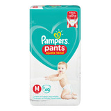 Fraldas Pampers Pants Ajuste Total Tamanho M Com 60 Unidades