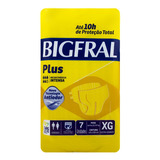 Fraldas Para Adultos Descartáveis Bigfral Plus Xg X 7 U