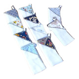 Fraldinhas De Boca Bebê Alça Porta Chupeta Kit Enxoval C/10 