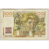 França: Bela Cédula 100 Francos 1946 - Rara !!!!