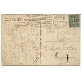 França 1924 Postal Circul. Flâmula Propaganda Serviço Aéreo
