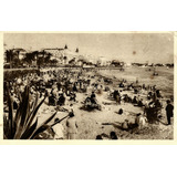 França 1936 Cartão Postal Circul. Praia La Croisette Cannes
