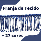 Franja De Tecido Azul Royal - 5cm Rolo C/10 Metros - Nybc