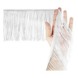 Franja De Tecido Branco - 15cm