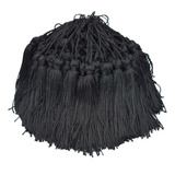 Franjas D Seda Pingentes Tassel Laranja 25 Unidades Cor Preto