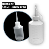 Frasco 100ml Almotolia Plástico Transparente Bico