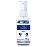 Frasco Alcool Spray Antiseptico 60ml. Coperalcool Bacfree