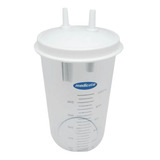 Frasco De 1 Lt C/tampa P/aspirador Cirúrgico Medicate Md100