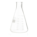 Frasco Erlenmeyer 1000ml Boca Larga De Vidro Graduado Adx