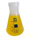 Frasco Erlenmeyer 250 Ml Plástico Pp Com Tampa - Nalgon