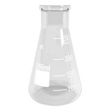 Frasco Erlenmeyer Boca Larga Graduado 250ml