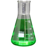 Frasco Erlenmeyer Boca Larga Graduado 500ml
