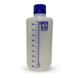 Frasco Reagente Plástico (pe) 1000ml Graduado Tampa Azul 