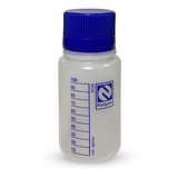 Frasco Reagente Plástico (pe) 125ml Graduado Tampa Azul