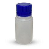 Frasco Reagente Plástico (pe) 125ml Sem Graduação Tampa Azul