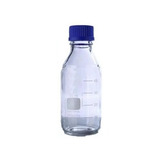 Frasco Reagente Vidro Tampa Rosca Pp Azul 500ml Cx/ 10