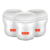 Frascos Para Armazenamento De Leite Fisher Price Com 3 Potes