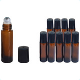 Frascos Roll On Ambar 10ml - Caixa Com 10 Unidades