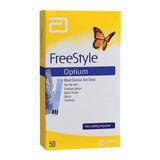 Freestyle Optium 50 Tiras Glicemia Azul