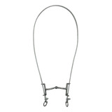 Freio Gag Bit Com Cabo Em Aço Inox Encapado Para Todas Raças
