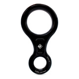 Freio Oito 8 Para Corda 35kn Em Aluminio Max Preto Usclimb