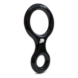 Freio Oito 8 Para Corda 35kn Em Alumínio Preto Sideup