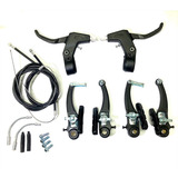 Freio V-brake De Nylon D/t C/ Maçaneta Cabos E Conduítes