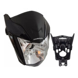 Frente Farol Completa C/ Aranha Titan 160 2022 A 2023 Preto 