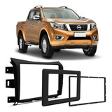 Frente Painel Radio 2 Din Nissan Frontier 2017 2018 Preto
