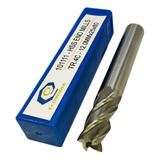 Fresa 12mm Aço Rapido Hss Topo Reto 4 Cortes