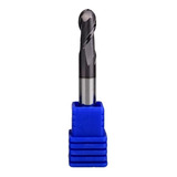 Fresa Topo Esférico 10mm 2 Cortes Hrc50 Metal Duro Cob.tialn