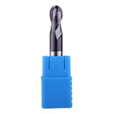 Fresa Topo Esférico 12mm 2 Cortes Hrc50 Metal Duro Cob.tialn