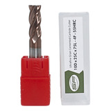 Fresa Topo Metal Duro 10mm 4 Cortes Com Cobertura Hrc55