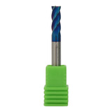 Fresa Topo Metal Duro 5mm 4 Cortes Cobertura Blue 63hrc