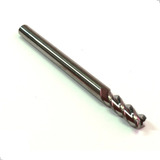Fresa Topo Reto Metal Duro 5mm 3 Corte Alumínio Canal Polido