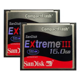 Frete Grátis - Combo 2 Cf Cartão Compact Flash 16gb Extreme3