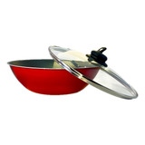 Frigideira Antiaderente Wok Funda Tramontina 3,6 Lt C/ Tampa