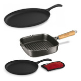 Frigideira Cook Grill + Chapa Oval