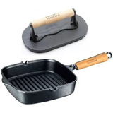 Frigideira De Ferro Cook Grill Com