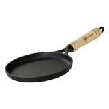 Frigideira De Ferro Para Tapioca 22 Cm Cabo Madeira Santana