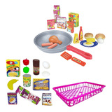 Frigideira Infantil C/ Comidinhas Gourmet+mini Mercado